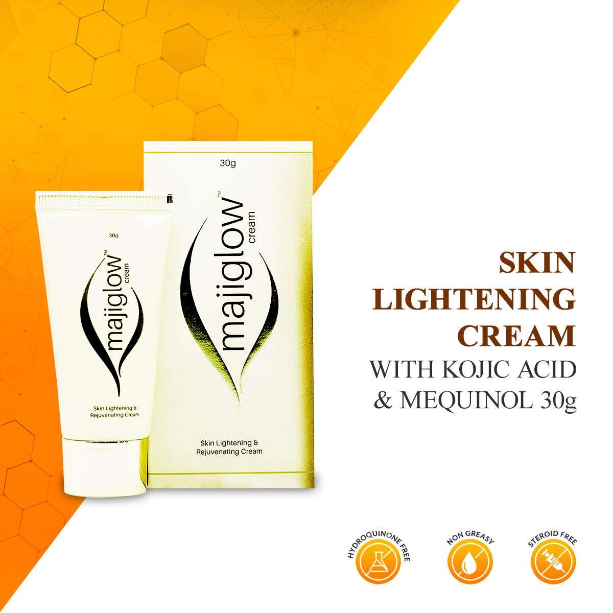 Majiglow Cream for Hyper Pigmentation, Dark Spots And Melasma, 30g - Image 3